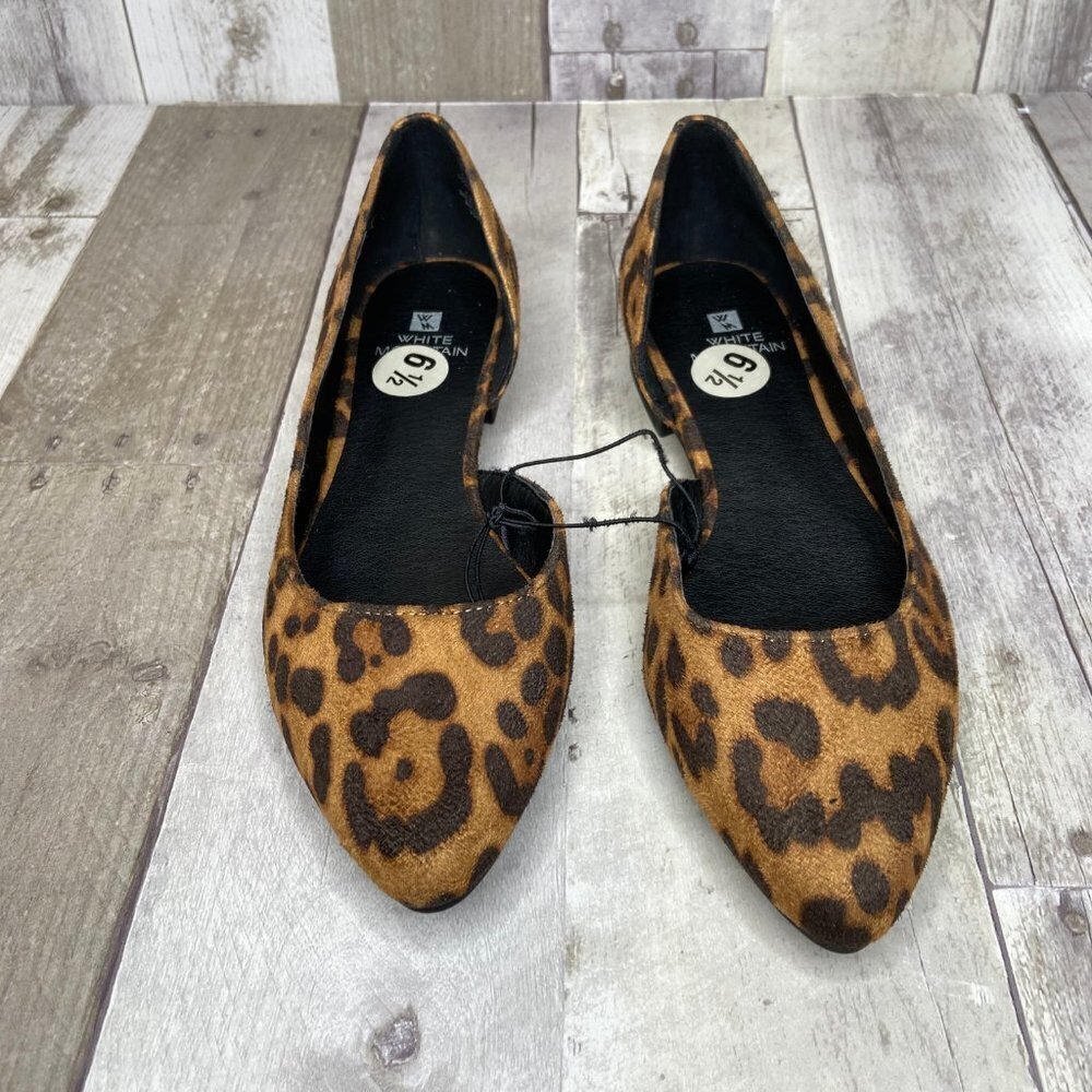 White Mountain Animal Print Brooke Flats Size 6.5 - Picture 2 of 8